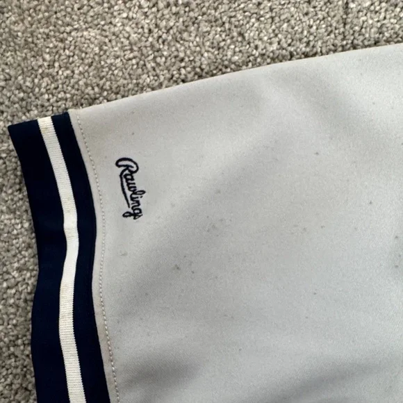 Vintage Rawlings Gray New York Baseball Jersey - Picture 10 of 14